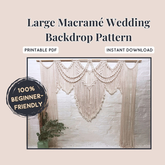 Macramé Wedding Backdrop Pattern