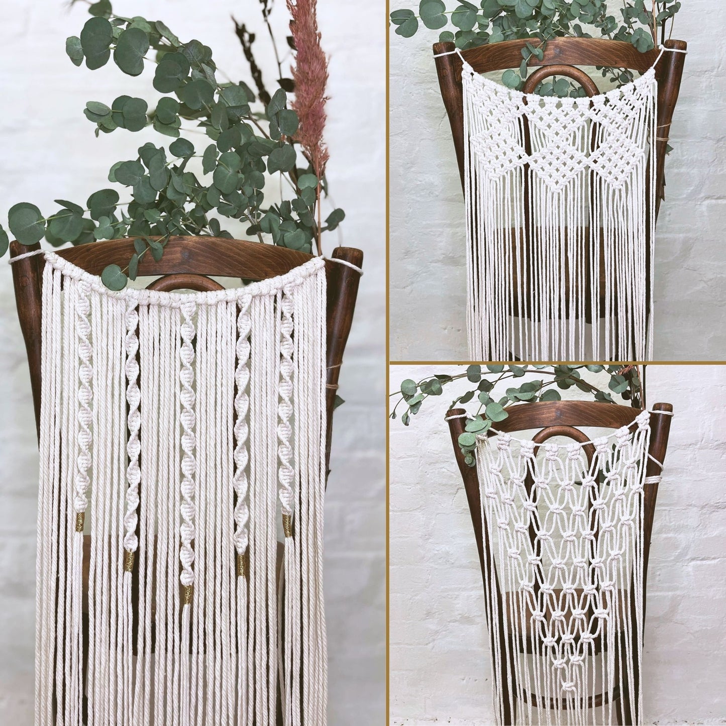 Macramé Wedding Chair Backs Pattern Bundle