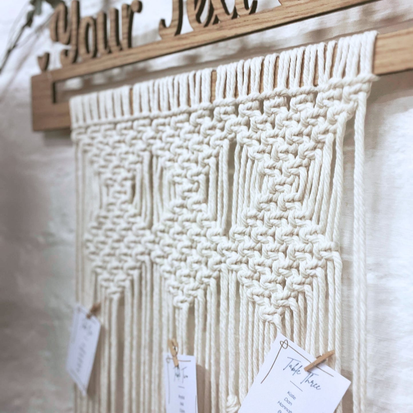 Macramé Wedding Table Plan Pattern