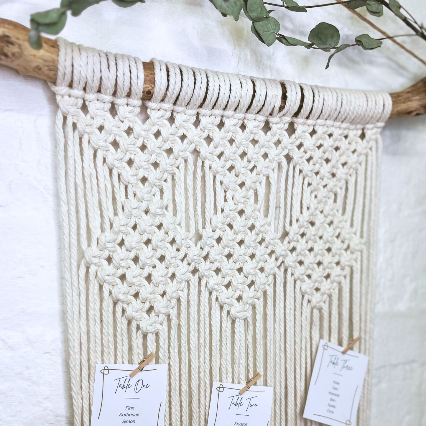 Macramé Wedding Table Plan Pattern