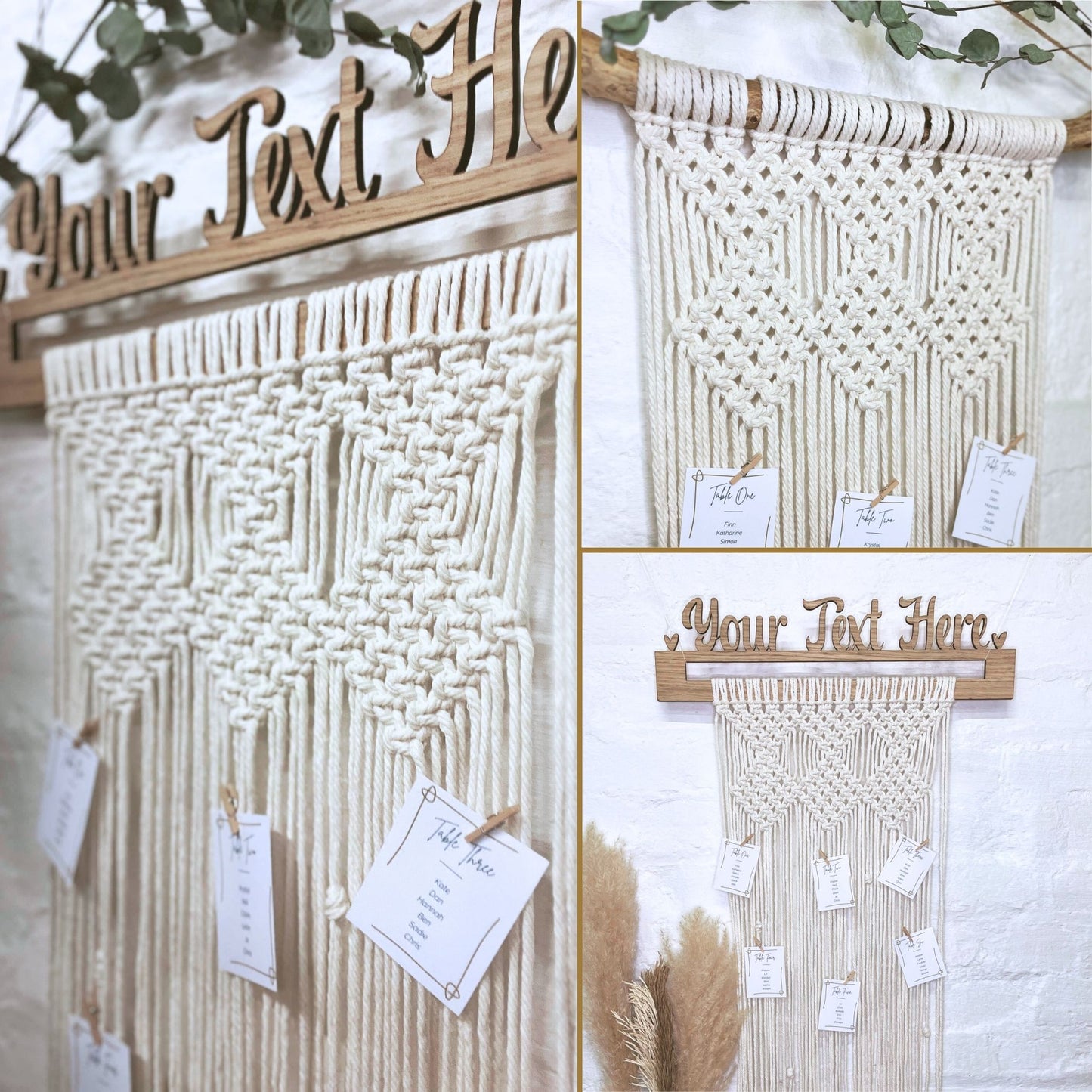 Macramé Wedding Table Plan Pattern