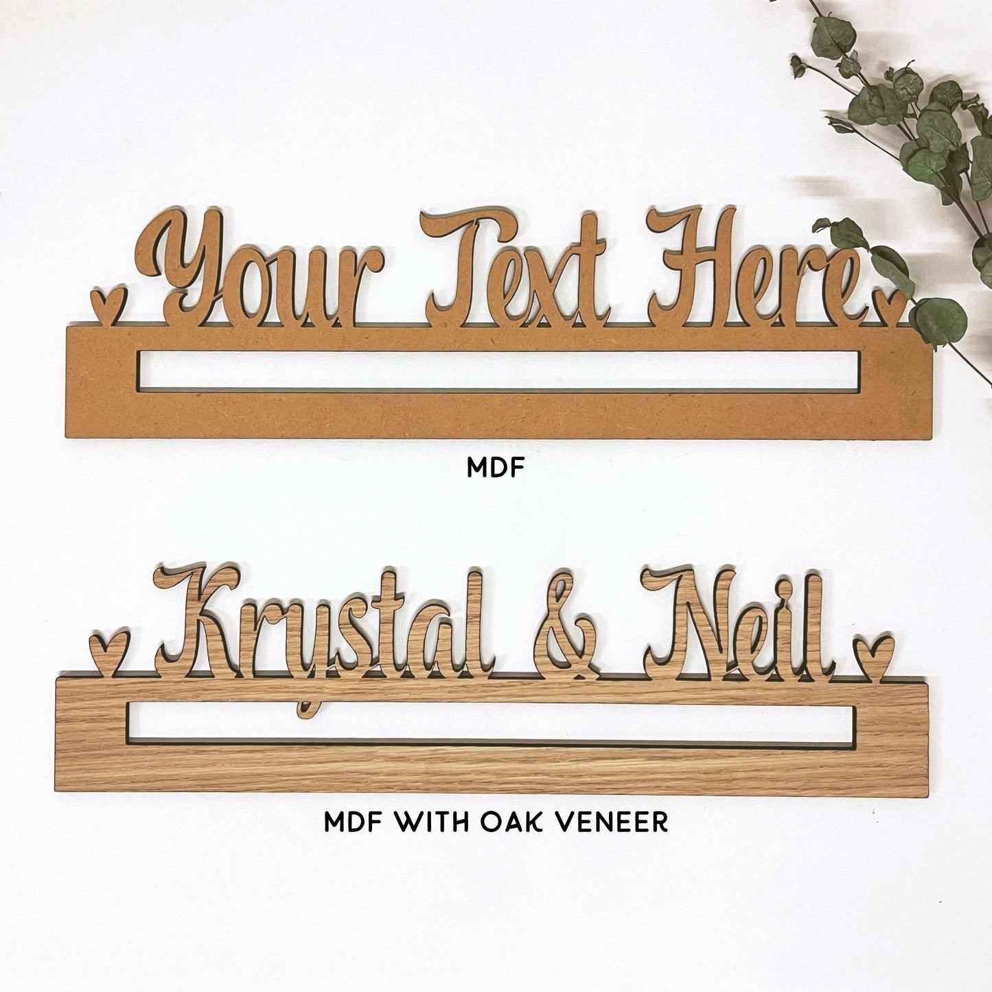 Bespoke Wooden Name Signs For Macramé