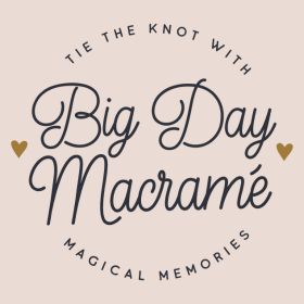 big day macrame wedding logo